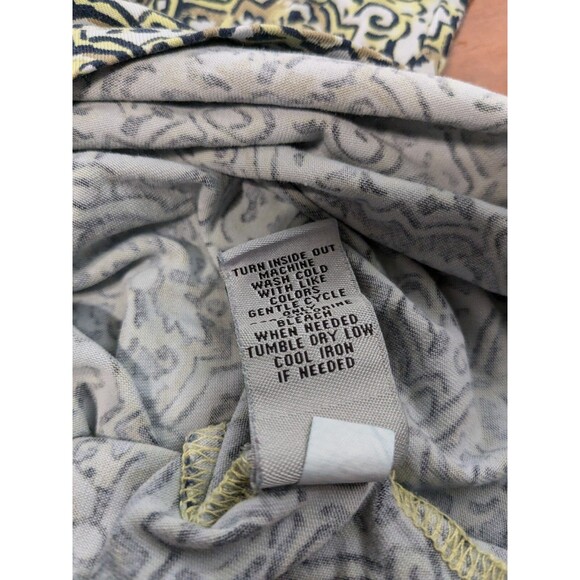 Catherines V-Neck Mosaic Pattern  Women's Tunic 5X  34W 36W Yellow,Black & White - Picture 7 of 10